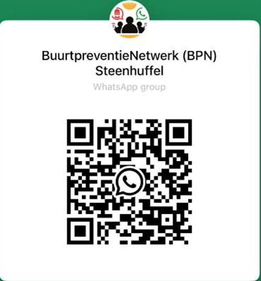 QR-code Buurtpreventienetwerk Steenhuffel